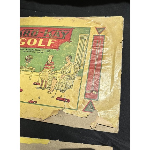Vintage Croquet Game Kro-Kay Golf Rugg Manufacturing ￼Co *Box Only - Picture 3 of 7